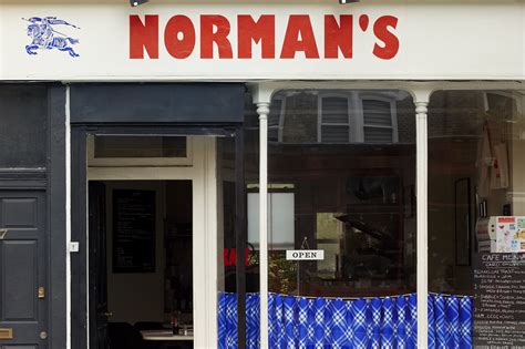 normans x burberry|Burberry takes over London café Norma.